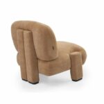 Fauteuil Louise chenille terracotta