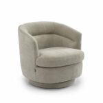 Fauteuil Valerie draaibaar chenille taupe