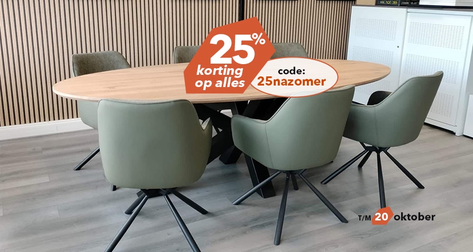 25% korting op ALLES