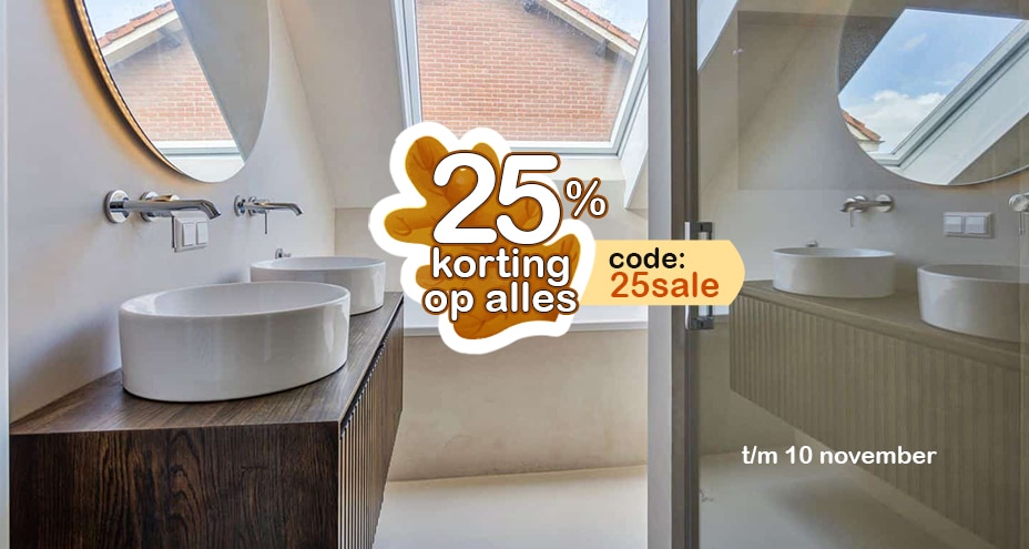 25% korting op ALLES