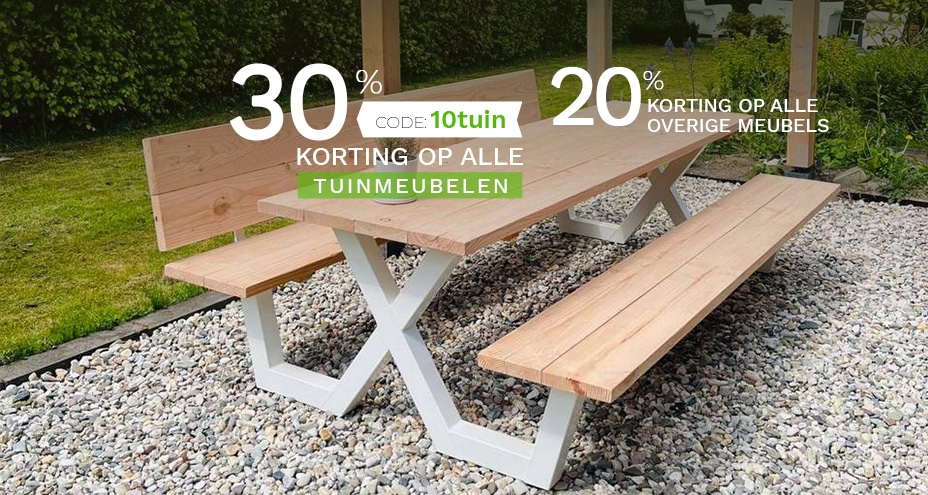 30% korting op tuinmeubelen