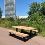 Irokohouten picknicktafel Folly