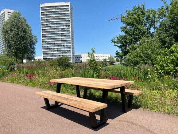 Irokohouten picknicktafel Huray