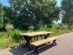 Iroko houten tuintafel Marri