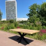 Irokohouten tuintafel Kevin