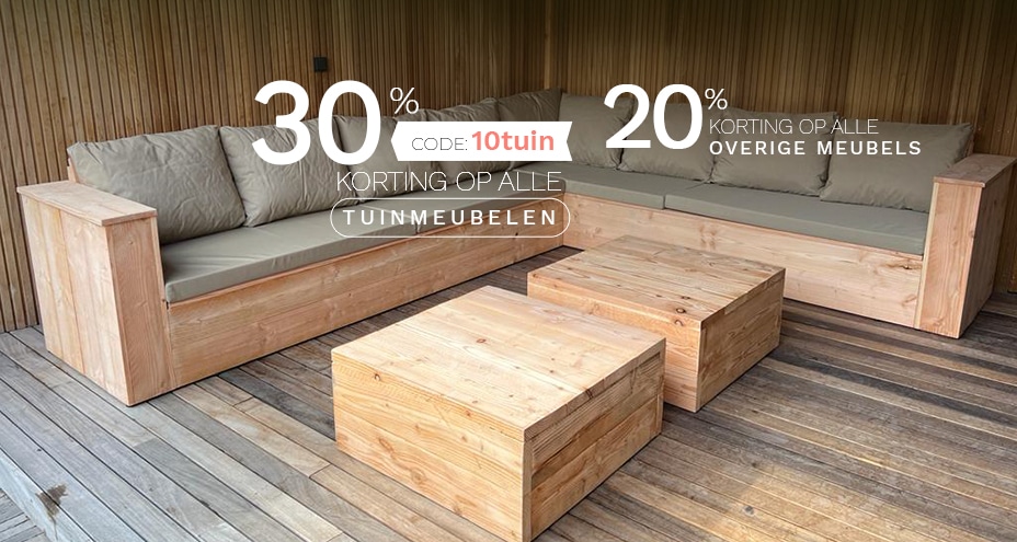 30% korting op tuinmeubelen