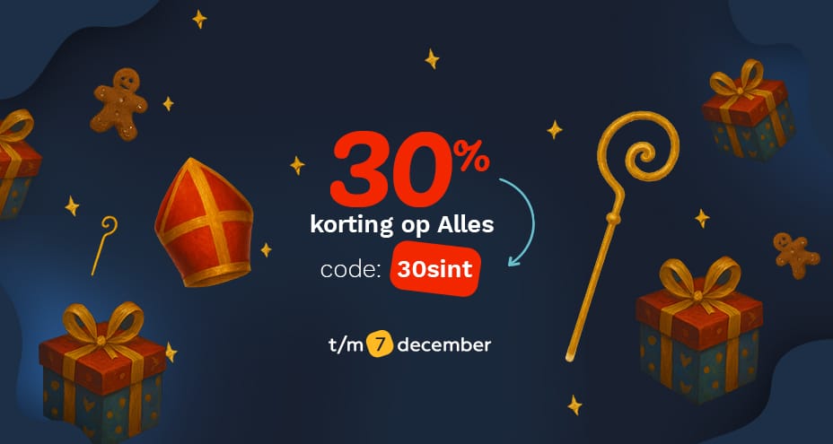 30% korting Sinterklaas Actie