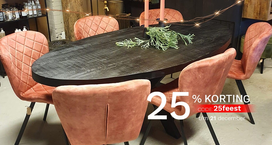 25% korting op alles