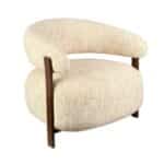 Fauteuil Grace chenille beige