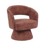 Fauteuil Josh draaibaar chenille koper