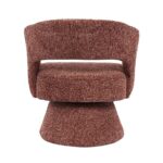 Fauteuil Josh draaibaar chenille koper