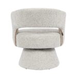 Fauteuil Josh draaibaar chenille taupe