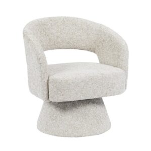 Fauteuil Josh draaibaar chenille taupe