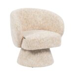 Fauteuil Lenn draaibaar chenille beige