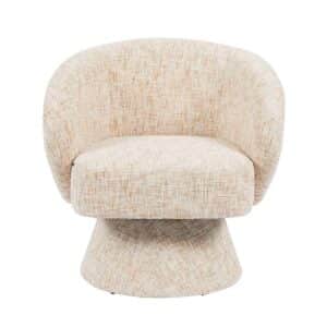 Fauteuil Lenn draaibaar chenille beige