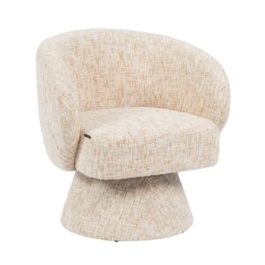 Fauteuil Lenn draaibaar chenille beige