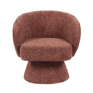 Fauteuil Lenn draaibaar chenille koper