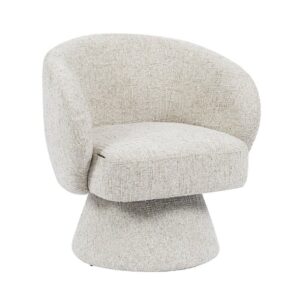 Fauteuil Lenn draaibaar chenille taupe