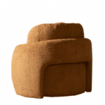 Fauteuil Nino terracotta polyester stof